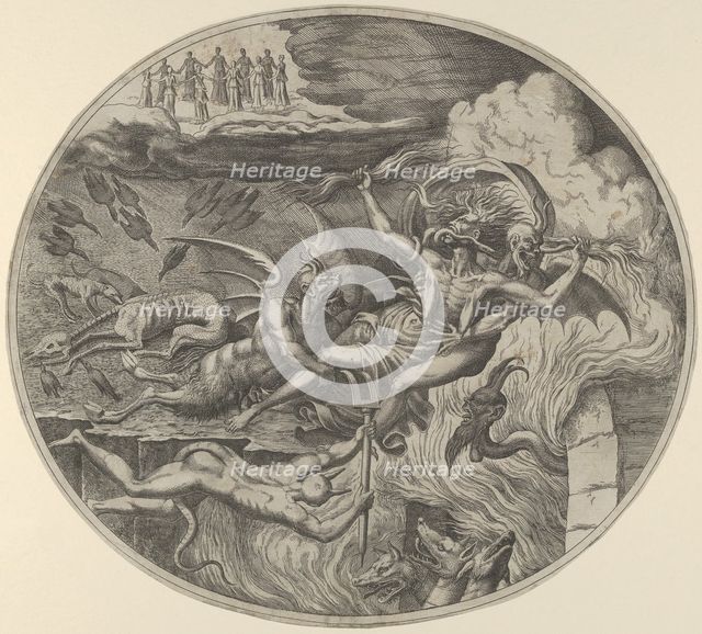 Envy, from the 'Seven Deadly Sins', ca. 1550-55. Creator: Leon Davent.