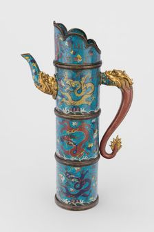 Enamel Ewer (duomuhu), Late Ming/early Qing dynasty, 17th century. Creator: Unknown