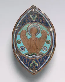 Enamel Plaque from the Altar Frontal of Saint Martin at Orense (Spain) , 1174-1213 (prob before 1188 Creator: Unknown
