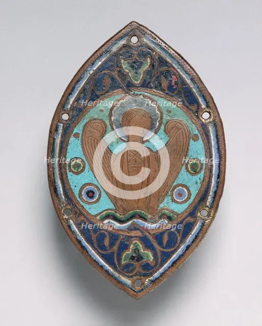 Enamel Plaque from the Altar Frontal of Saint Martin at Orense (Spain) , 1174-1213 (prob before 1188 Creator: Unknown.