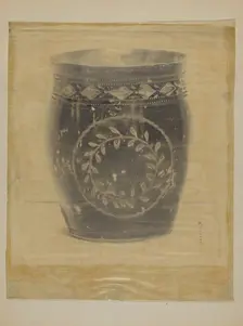 Enameled Pewter Beaker, c. 1937. Creator: Harry Goodman