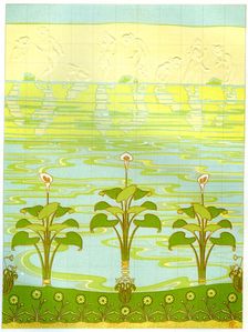 Enamelled bathroom tiles, 1898