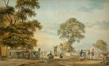 Encampment In Hyde Park During The Gordon Riots, 1780. Creator: Paul Sandby