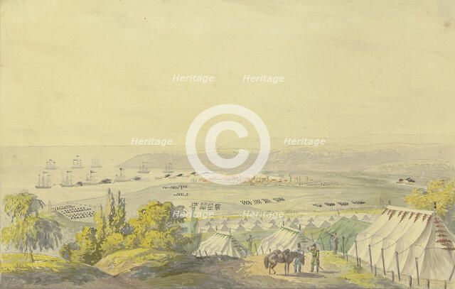 Encampment near the coast, 19th century. Creator: Unknown.