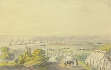 Encampment near the coast, 19th century. Creator: Unknown