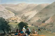 Encampment of the 1st Bengal European Regiment, First Anglo-Afghan War 1838-1842. Artist: James Atkinson