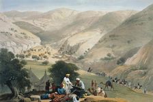 Encampment of the 1st Bengal European Regiment, First Anglo-Afghan War 1838-1842. Artist: James Atkinson