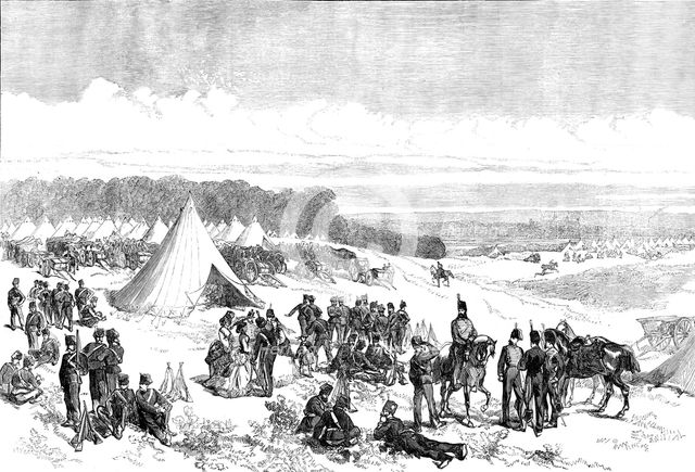 Encampment of the Portsmouth Garrison, 1871. Creator: Unknown.