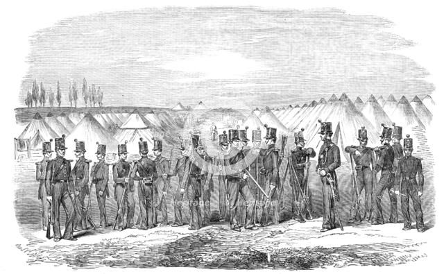 Encampment of the Rifle Brigade, at Constantinople - from a daguerreotype by J. Robertson, 1854. Creator: Unknown.