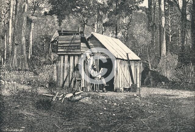 Encampment of Australian Squatters, 1896. Artist: Unknown