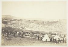 Encampment of Horse Artillery, 1855. Creator: Roger Fenton