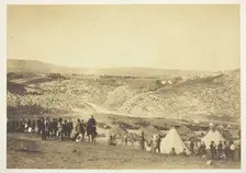 Encampment of Horse Artillery, 1855. Creator: Roger Fenton
