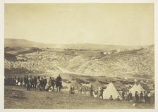 Encampment of Horse Artillery, 1855. Creator: Roger Fenton