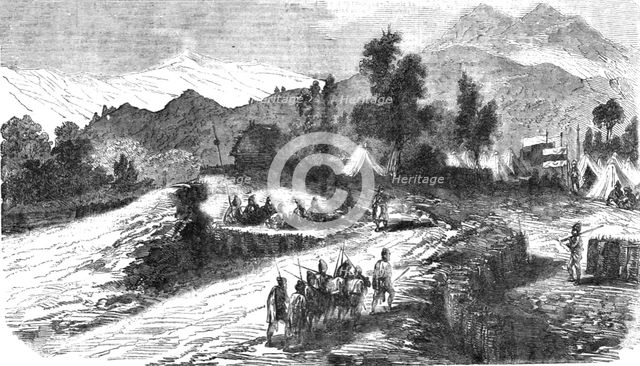 'Encampment of Native Troops serving with the Allied Forces on the Heights of Sebastopol', 1854. Creator: Unknown.