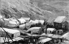 Encampment of officers and crew, 1871. Creator: Unknown