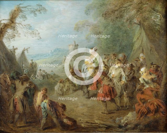 Encampment (Soldiers' Halt). Artist: Pater, Jean-Baptiste (1695-1736)
