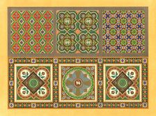 Encaustic tiles, 19th century. Creator: Unknown