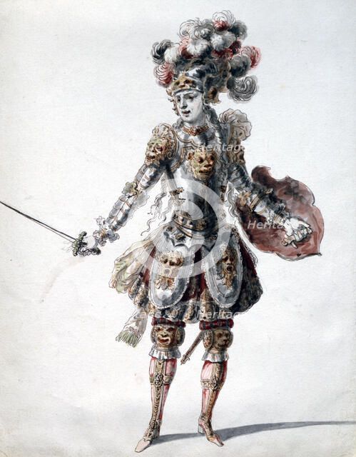 'Enchanted Knight', c1685. Artist: Jean Berain