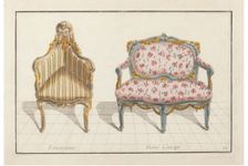 Encoignure, Demi Canapé. Nouvelle Iconologie Historique ou Attributes Hierogliphyques, c.1768. Creator: Delafosse, Jean-Charles (1734-1789)