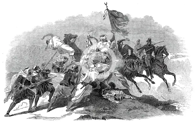 Encounter of Kabyles with French troops, 1845. Creator: Unknown.