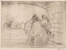 Encounter Under the Vault. Creator: Jean Louis Forain (French, 1852-1931)