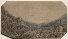 Enclosed Valley, c. 1623-30. Creator: Hercules Seghers (Dutch, 1589/90-c. 1638)