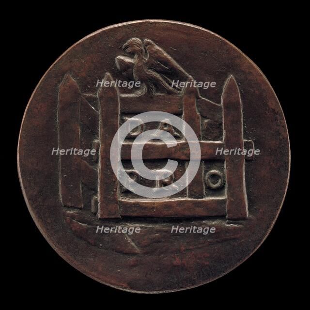 Enclosure and a Bird of Prey above [reverse], second half 15th century. Creator: Unknown.