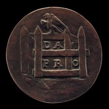 Enclosure and a Bird of Prey above [reverse], second half 15th century. Creator: Unknown