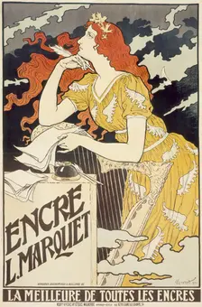 Encre L. Marquet, 1892. Creator: Eugene Samuel Grasset