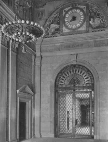 End of main entrance hall, Standard Oil Building, New York City, 1924