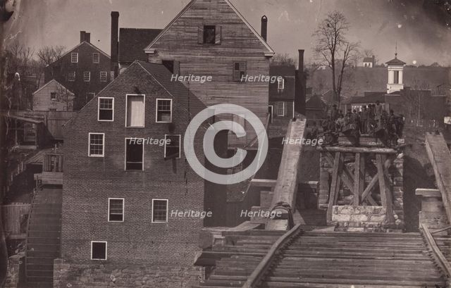 End of the Bridge after Burnside's Attack, Fredericksburg, Virginia, 1863. Creator: Andrew Joseph Russell.