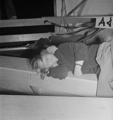 End of the Halloween party, Shafter migrant camp, California, 1938. Creator: Dorothea Lange