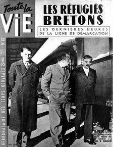End of the line of demarcation between German-occupied and Vichy France, 1942 (March 1943)