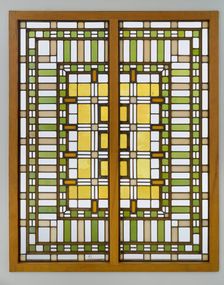 End Windows from the Living Room Skylights of the Martin House, 1904. Creator: Frank Lloyd Wright