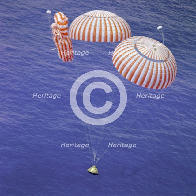 Endeavour Nears Splashdown, 1971. Creator: NASA.
