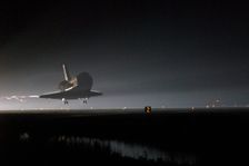 Endeavour touchdown - STS-123, Kennedy Space Center, USA, March 26, 2008.. Creator: NASA