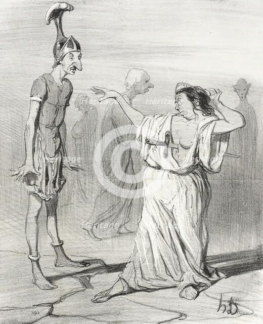 Énée aux enfers, 1842. Creator: Honore Daumier.