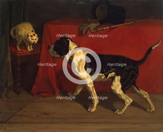 Enemies, 1854. Creator: Joseph Stevens.