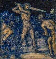 Enemies all around, 1914. Creator: Franz von Stuck
