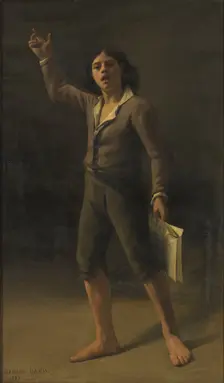 Enfant du peuple criant une victoire - 1793, (1883). Creator: Germaine Dawis