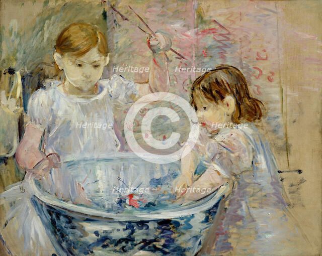 Enfants à la vasque, 1886. Creator: Morisot, Berthe (1841-1895).