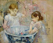 Enfants à la vasque, 1886. Creator: Morisot, Berthe (1841-1895)