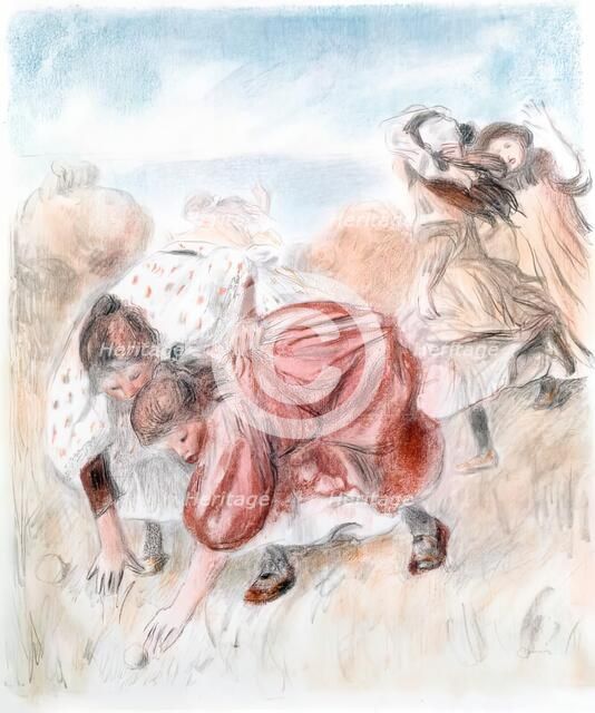 Enfants Jouant à la Balle, 1900. Creator: Pierre-Auguste Renoir.