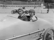 Enfield-Allday of AC Bertelli at the JCC 200 Mile Race, Brooklands, 1922. Artist: Bill Brunell