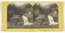 Enfield Creek, near Ithaca, N.Y. 1st, or Lowest Fall, 60 feet high, 1860/65. Creator: J. C. Burritt