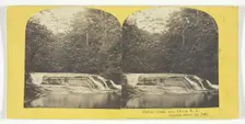 Enfield Creek, near Ithaca, N.Y. Cascade above 1st Fall, 1860/65. Creator: J. C. Burritt