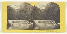 Enfield Creek, near Ithaca, N.Y. Cascade above 1st Fall, 1860/65. Creator: J. C. Burritt