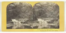 Enfield Creek, near Ithaca, N.Y. Cascade above 2d Fall, Lower Ravine, 1860/65. Creator: J. C. Burritt