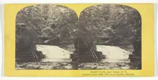Enfield Creek, near Ithaca, N.Y. Cascade above Main Fall, near Lucifer's Kitchen, 1860/65. Creator: J. C. Burritt