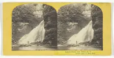 Enfield Creek, near Ithaca, N.Y. Lower part of Main Fall, 1860/65. Creator: J. C. Burritt